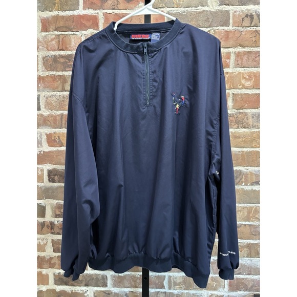 Pivot Rules Pullover Mens XXL, Navy Golf Windshirt Quarter Zip Embroidered, Golf - Picture 2 of 7